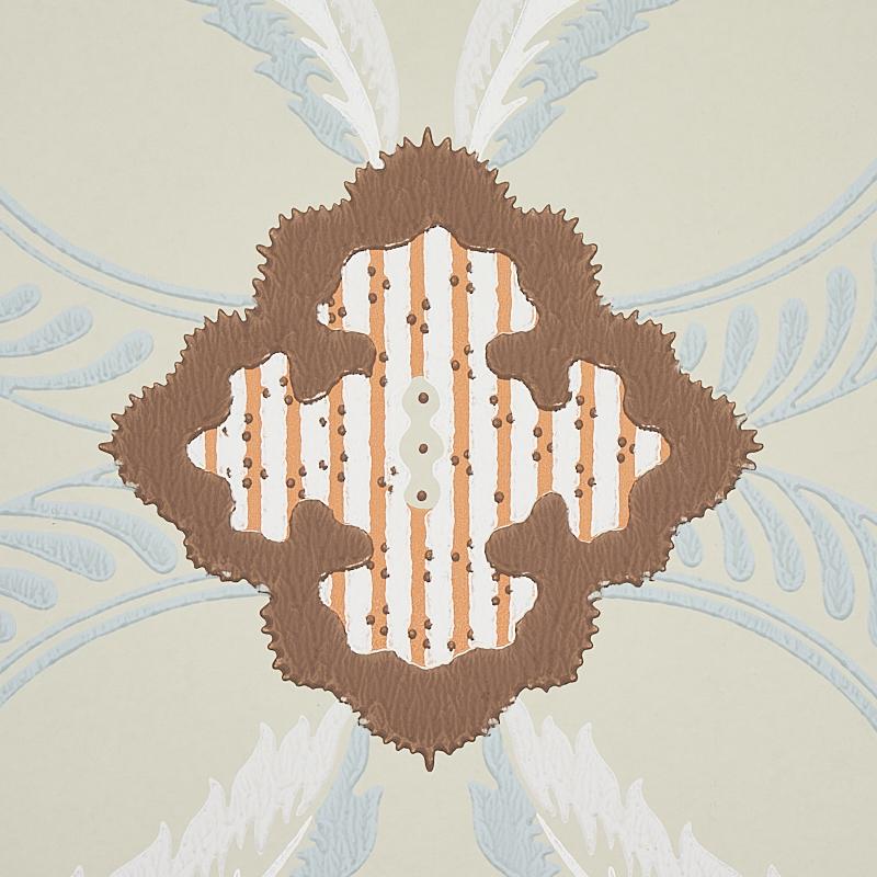 Schumacher Front Waltz Sage Wallpaper