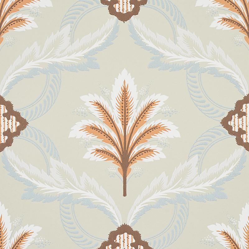 Schumacher Front Waltz Sage Wallpaper
