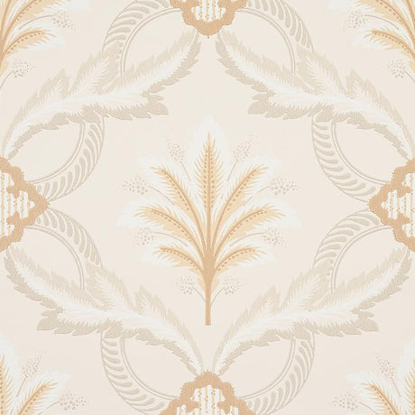 Schumacher Front Waltz Grey & Gold Wallpaper