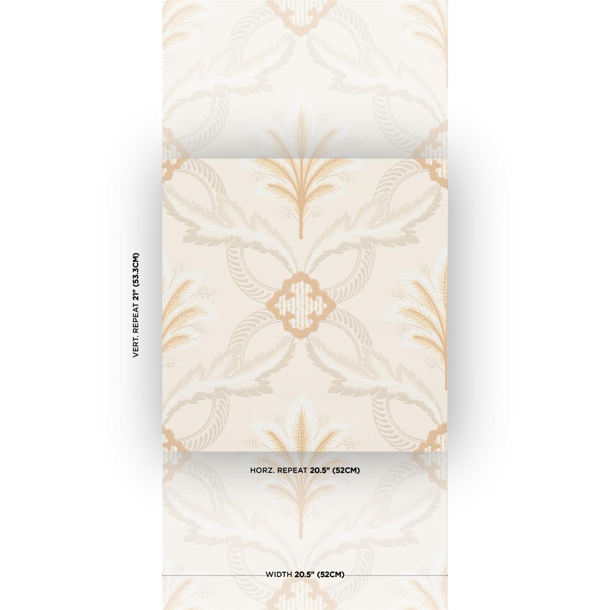 Schumacher Front Waltz Grey & Gold Wallpaper