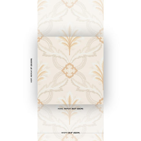 Schumacher Front Waltz Grey & Gold Wallpaper