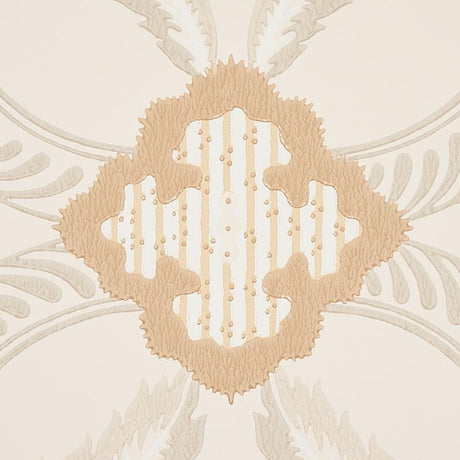 Schumacher Front Waltz Grey & Gold Wallpaper