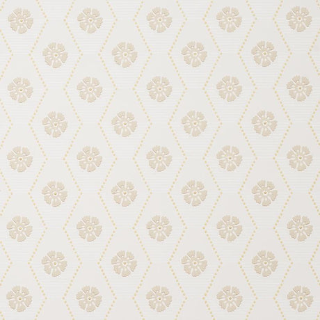 Schumacher Hive Bloom Sand Wallpaper