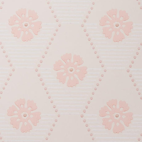 Schumacher Hive Bloom Blush Wallpaper