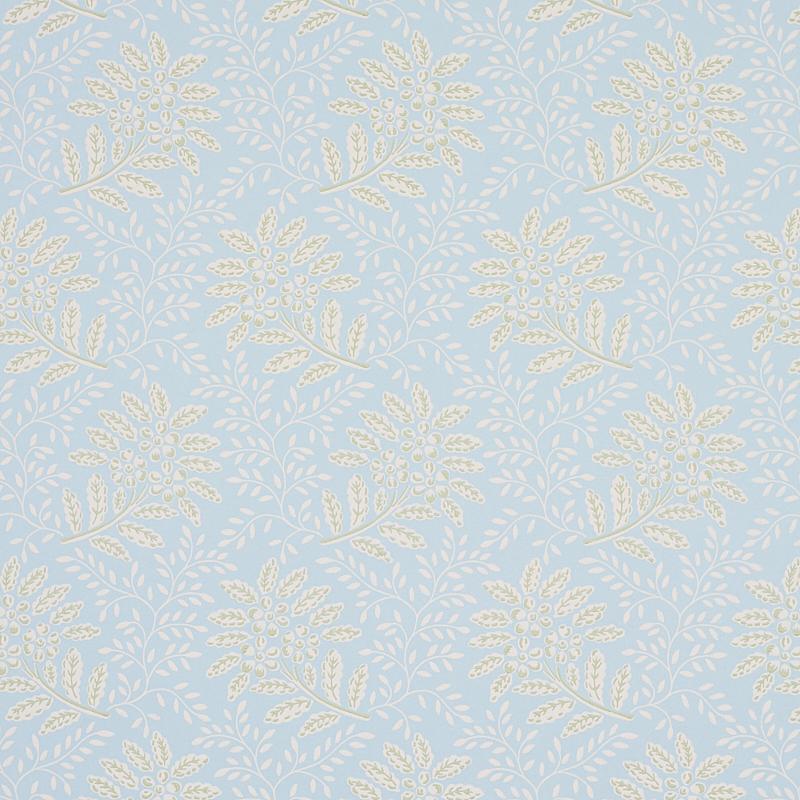 Schumacher Secret Garden Light Blue Wallpaper