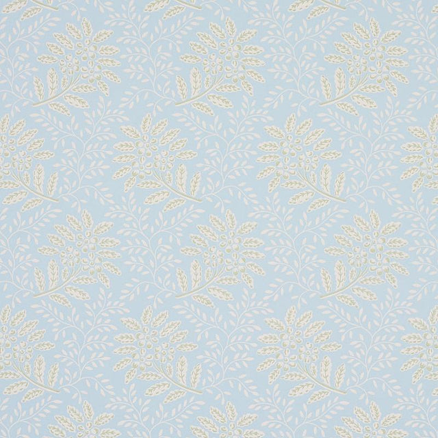 Schumacher Secret Garden Light Blue Wallpaper