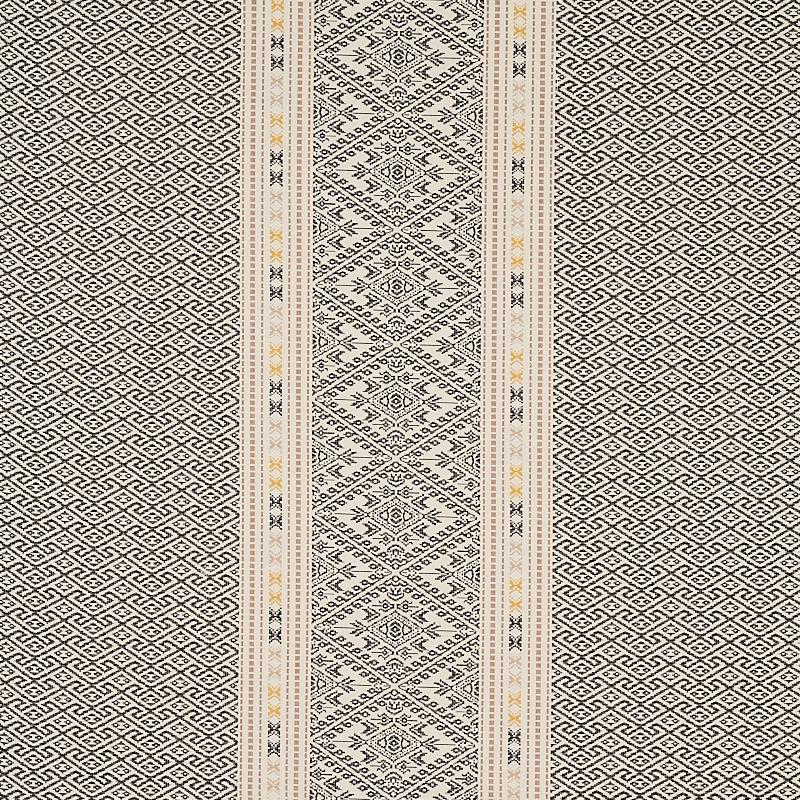 Schumacher Ruiz Jacquard Black Fabric