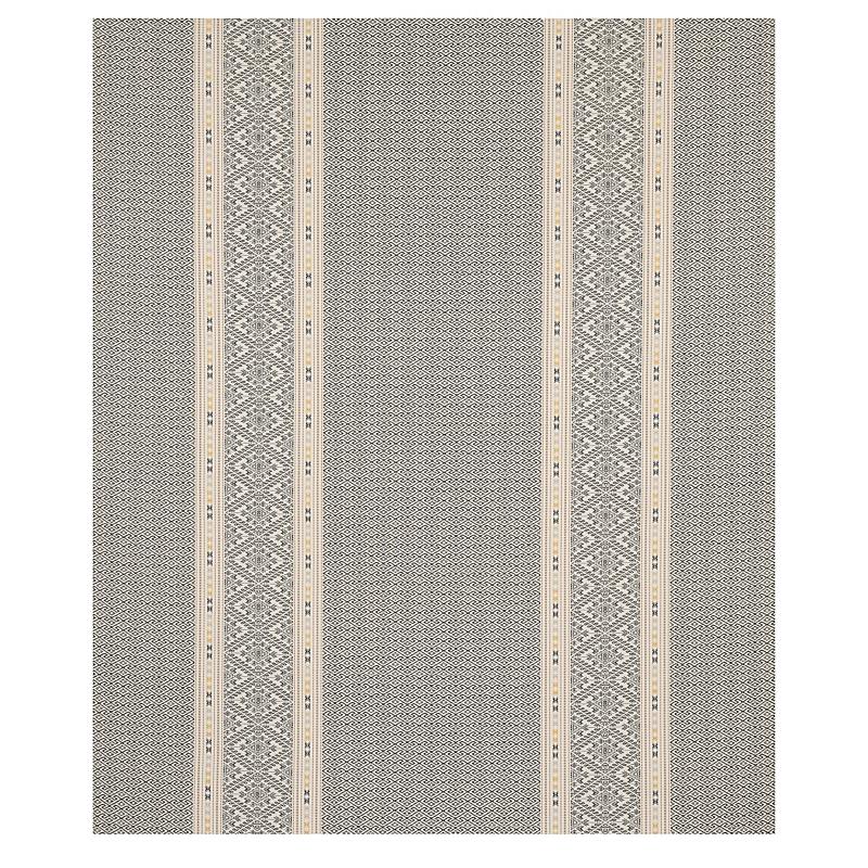 Schumacher Ruiz Jacquard Black Fabric