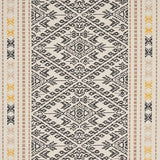 Schumacher Ruiz Jacquard Black Fabric