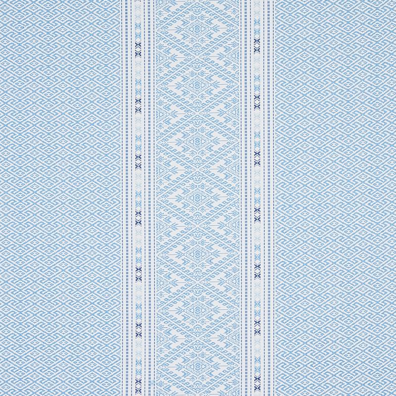 Schumacher Ruiz Jacquard Sky Fabric