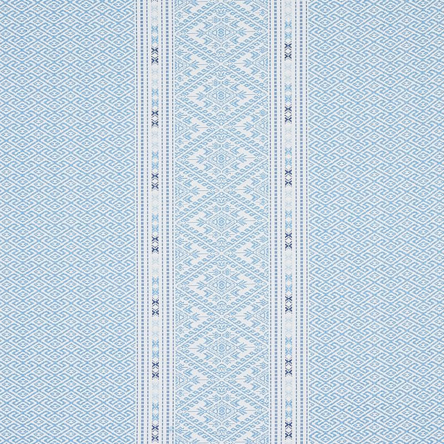 Schumacher Ruiz Jacquard Sky Fabric