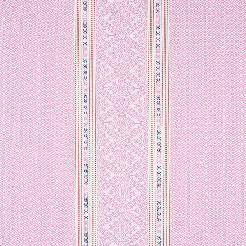 Schumacher Ruiz Jacquard Pink Fabric