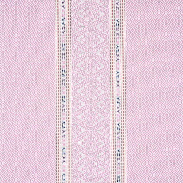 Schumacher Ruiz Jacquard Pink Fabric