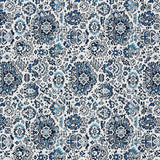 Schumacher Pallay Pingl Porcelain On Ivory Fabric