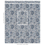 Schumacher Pallay Pingl Porcelain On Ivory Fabric