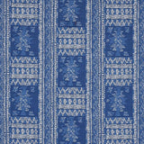 Schumacher Maracena Jacquard Blue Fabric