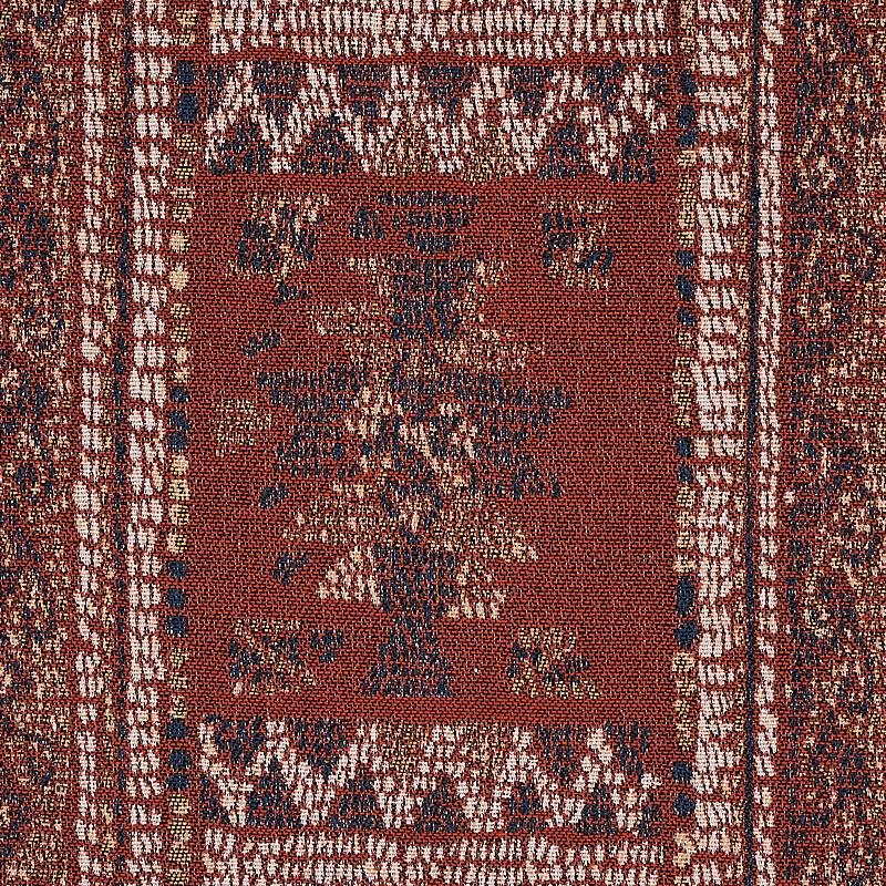 Schumacher Maracena Jacquard Red Fabric