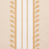 Schumacher Etruscan Stripe Ivory & Ochre Fabric