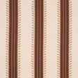 Schumacher Etruscan Stripe Brown Fabric