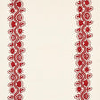 Schumacher Theodora Embroidery Red Fabric