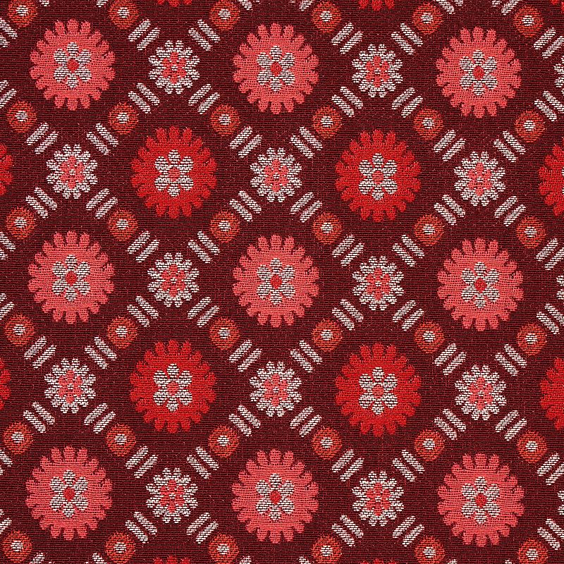 Schumacher Larissa Burgundy Fabric