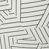 Schumacher Deconstructed Stripe Black & White 18" x 18" Pillow