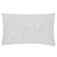 Schumacher Black & White 20" x 14" Deconstructed Stripe Pillow