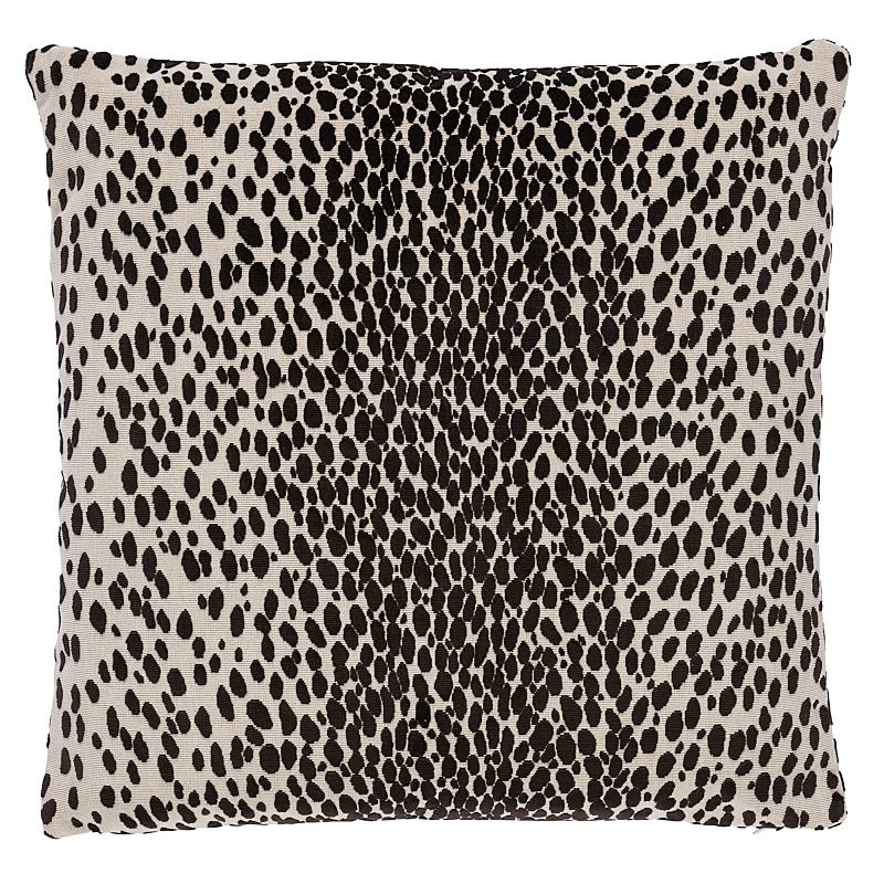 Schumacher Java 22" x 22" Cheetah Velvet Pillow