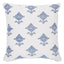 Schumacher Blue 18" x 18" Rubia Embroidery Pillow