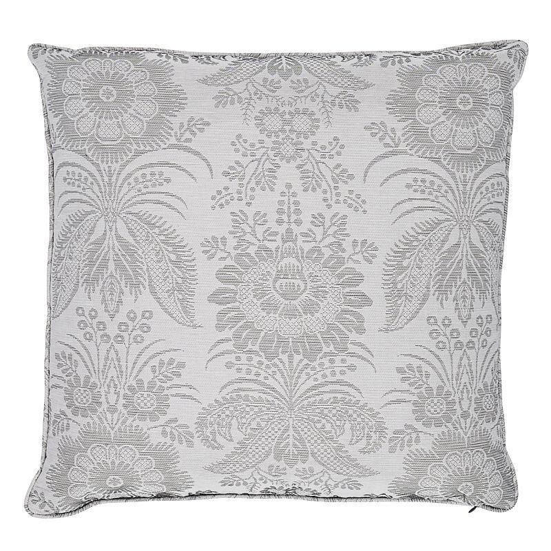 Schumacher Grey 20" x 20" Greta Pillow