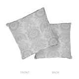 Schumacher Grey 20" x 20" Greta Pillow