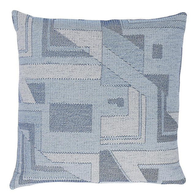 Schumacher Chambray 22" x 22" Zsuzsa Pillow