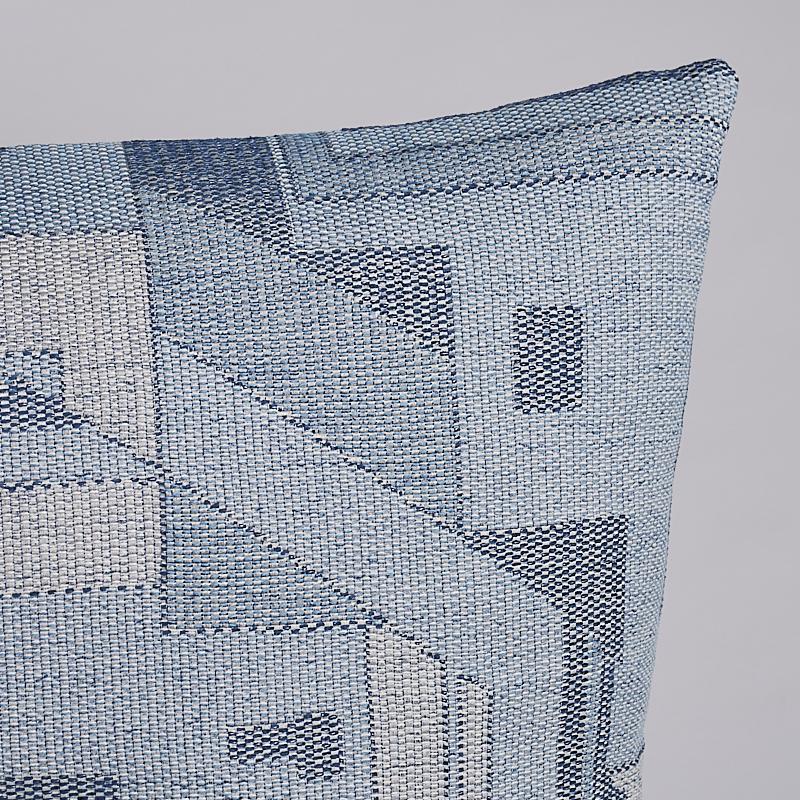 Schumacher Zsuzsa Chambray 22" x 22" Pillow
