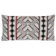 Schumacher Parvin Velvet Black & Ivory 24" x 12" Pillow