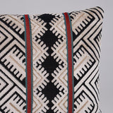 Schumacher Parvin Velvet Black & Ivory 24" x 12" Pillow