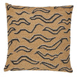 Schumacher Camel With Black 22" x 22" Kata Pillow