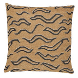 Schumacher Camel With Black 22" x 22" Kata Pillow