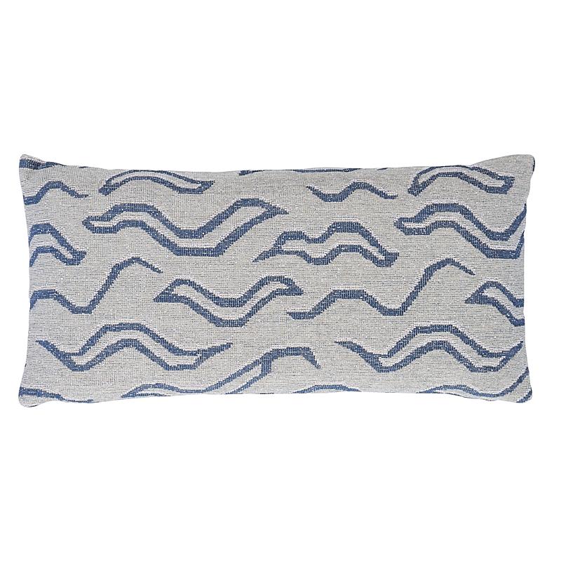 Schumacher Denim 24" x 12" Kata Pillow