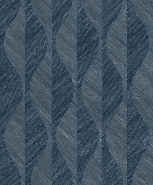 Brewster Home Fashions Oresome Indigo Ogee Wallpaper