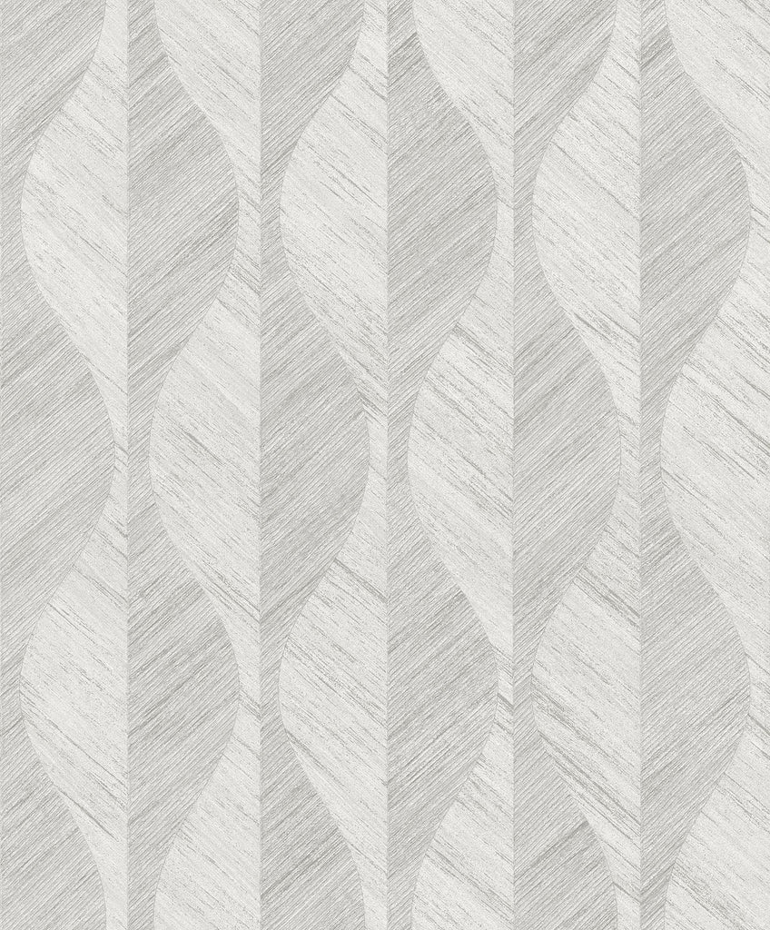 Brewster Home Fashions Oresome Silver Ogee Wallpaper