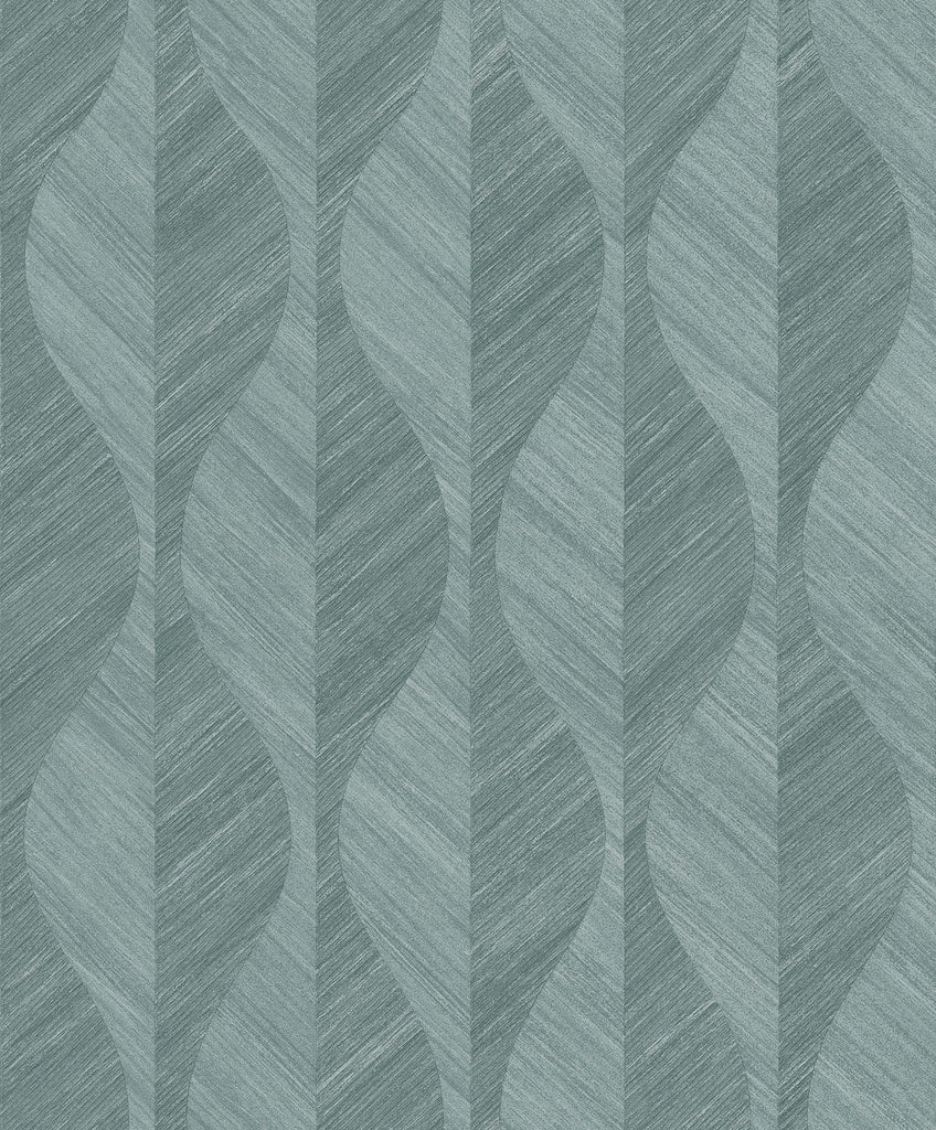 Brewster Home Fashions Oresome Ogee Teal Wallpaper