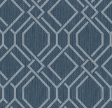 Brewster Home Fashions Frege Blue Trellis Wallpaper