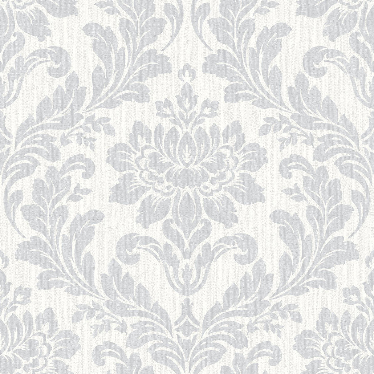 Brewster Home Fashions Galois Light Grey Damask Wallpaper