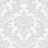 Brewster Home Fashions Galois Damask Light Grey Wallpaper