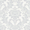 Brewster Home Fashions Galois Light Grey Damask Wallpaper