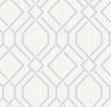 Brewster Home Fashions Frege Silver Trellis Wallpaper