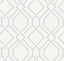 Brewster Home Fashions Frege Silver Trellis Wallpaper