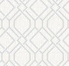 Brewster Home Fashions Frege Silver Trellis Wallpaper