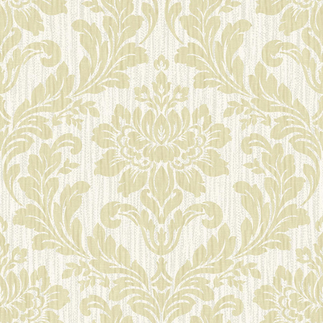 Brewster Home Fashions Galois Gold Damask Wallpaper