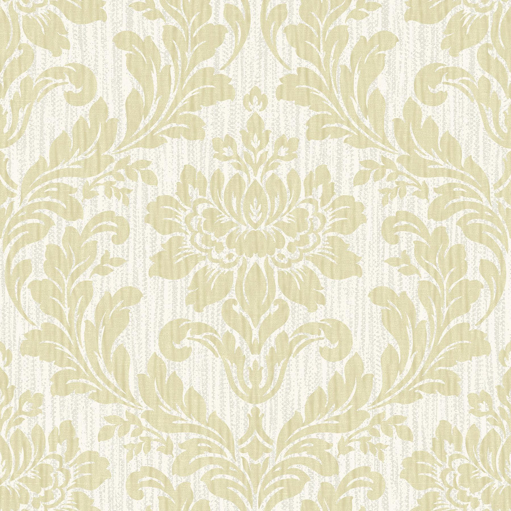 Brewster Home Fashions Galois Gold Damask Wallpaper